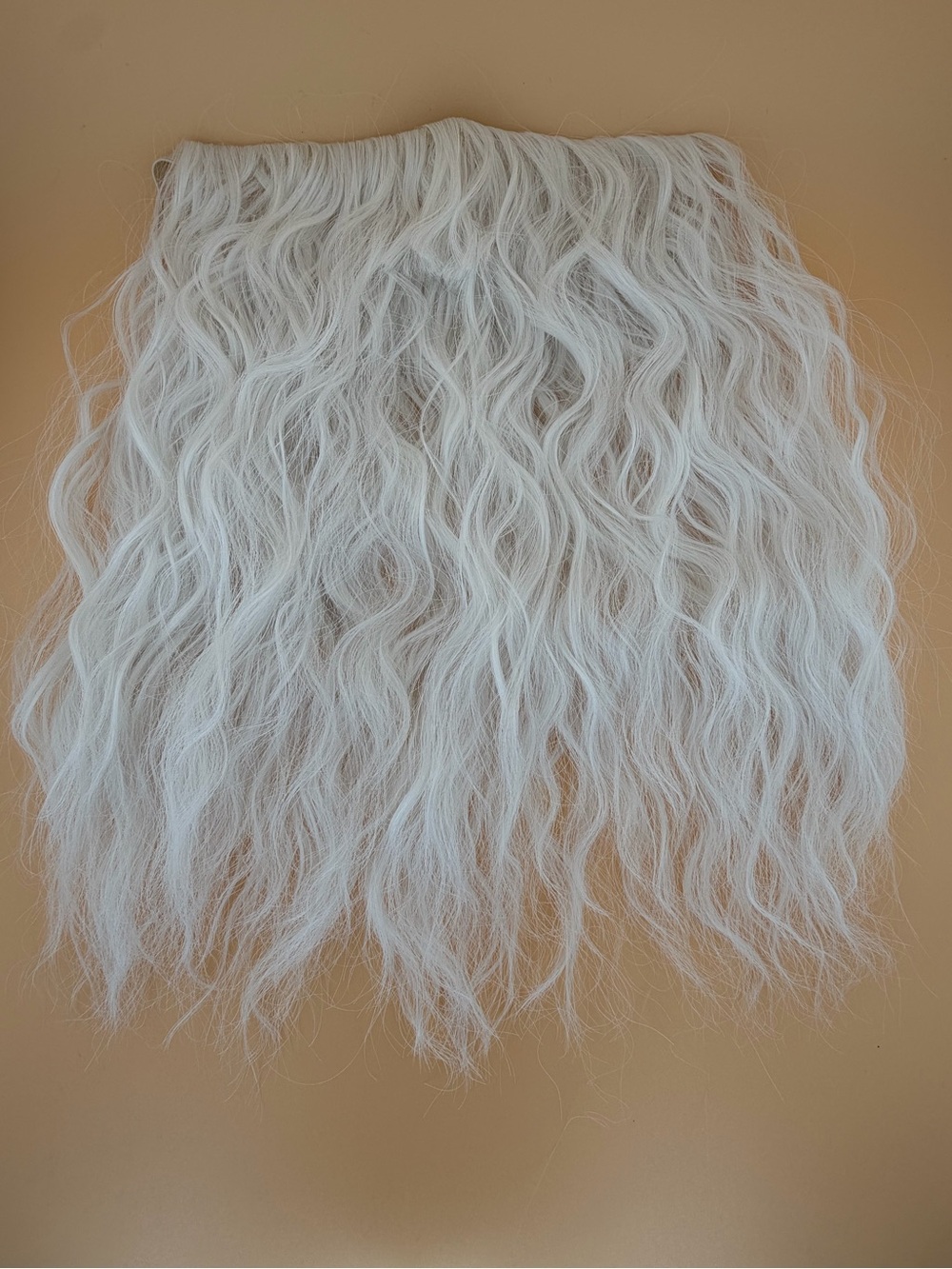 White Faux Mustache and Beard